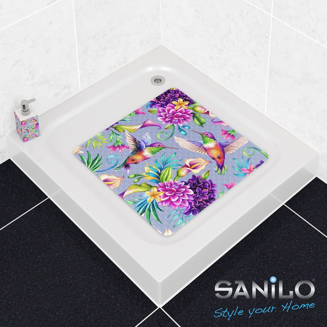 Sanilo Badematte 53 x 53 cm, rutschfeste Duschmatte für Dusche und Badewanne, Antirutschmatte maschi
