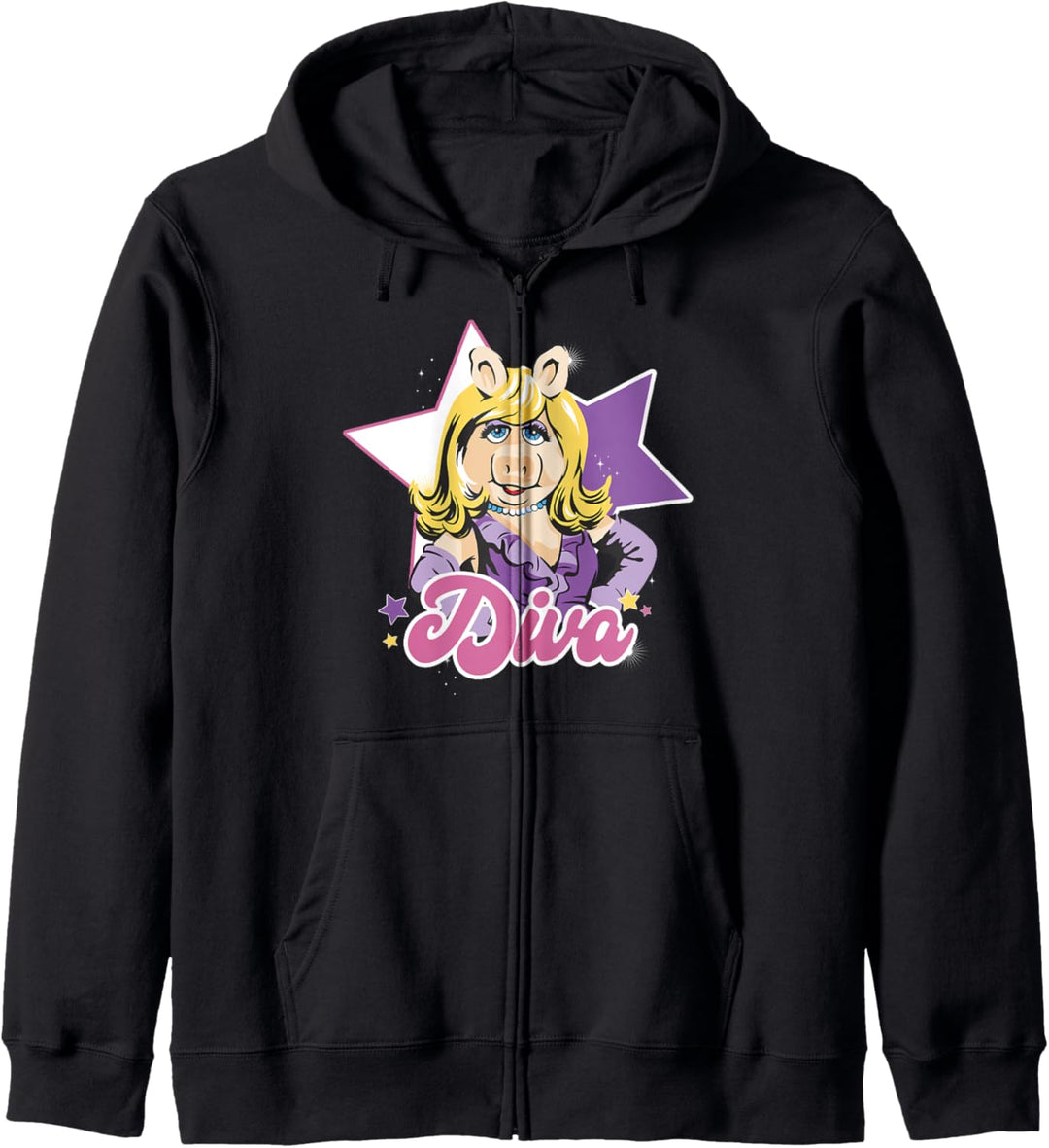 Disney The Muppets Miss Piggy Diva Portrait Kapuzenjacke