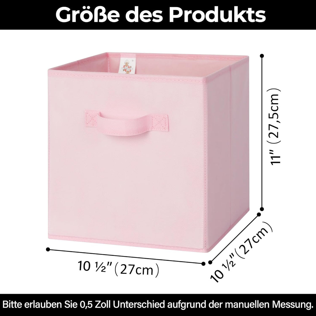 GRANNY SAYS Aufbewahrungswürfel Stoff, 6 Stück Aufbewahrungsboxen für Würfelregal, Regalkörbe 26,7 x
