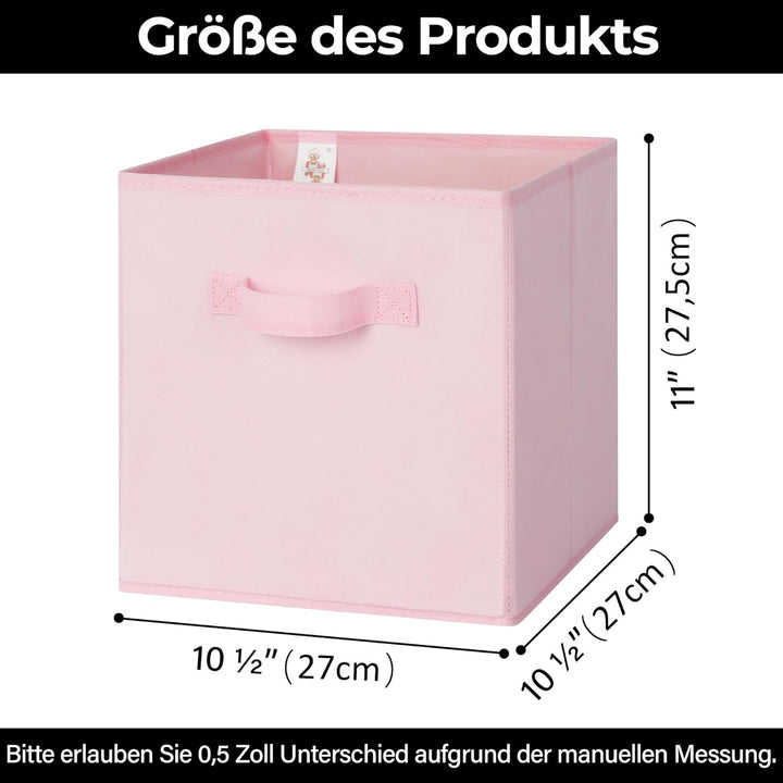 GRANNY SAYS Aufbewahrungswürfel Stoff, 6 Stück Aufbewahrungsboxen für Würfelregal, Regalkörbe 26,7 x