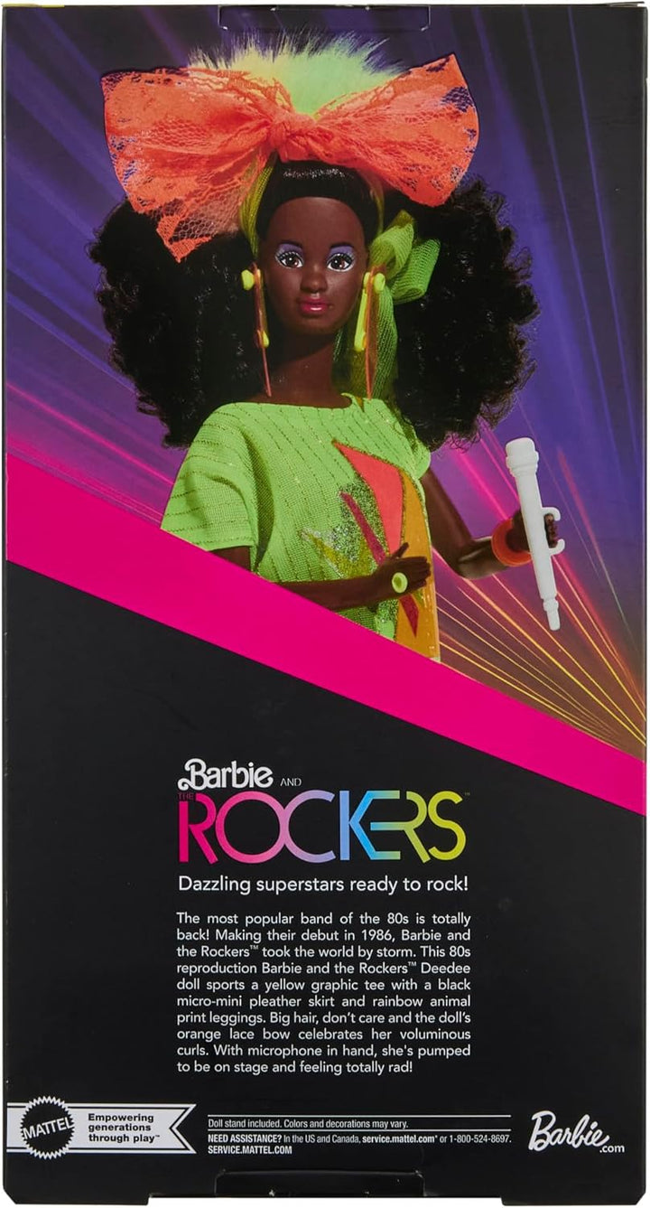 Barbie Signature-Puppe, The Rockers Sammelfigur Repro-Deedee-Puppe, 40. Jubiläum der Produktlinie vo