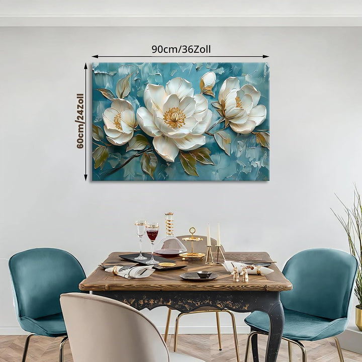 Gross Leinwandbilder Bilder Mit Rahmen, Weiss Pfingstrose Blumen bild auf leinwand Wandkunst Vintage