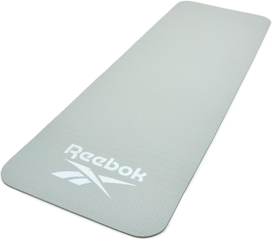 Reebok Trainingsmatte - Rutschfeste Gymnastikmatte aus natürlichem Gummi in 7mm, 10mm, 15mm und vers