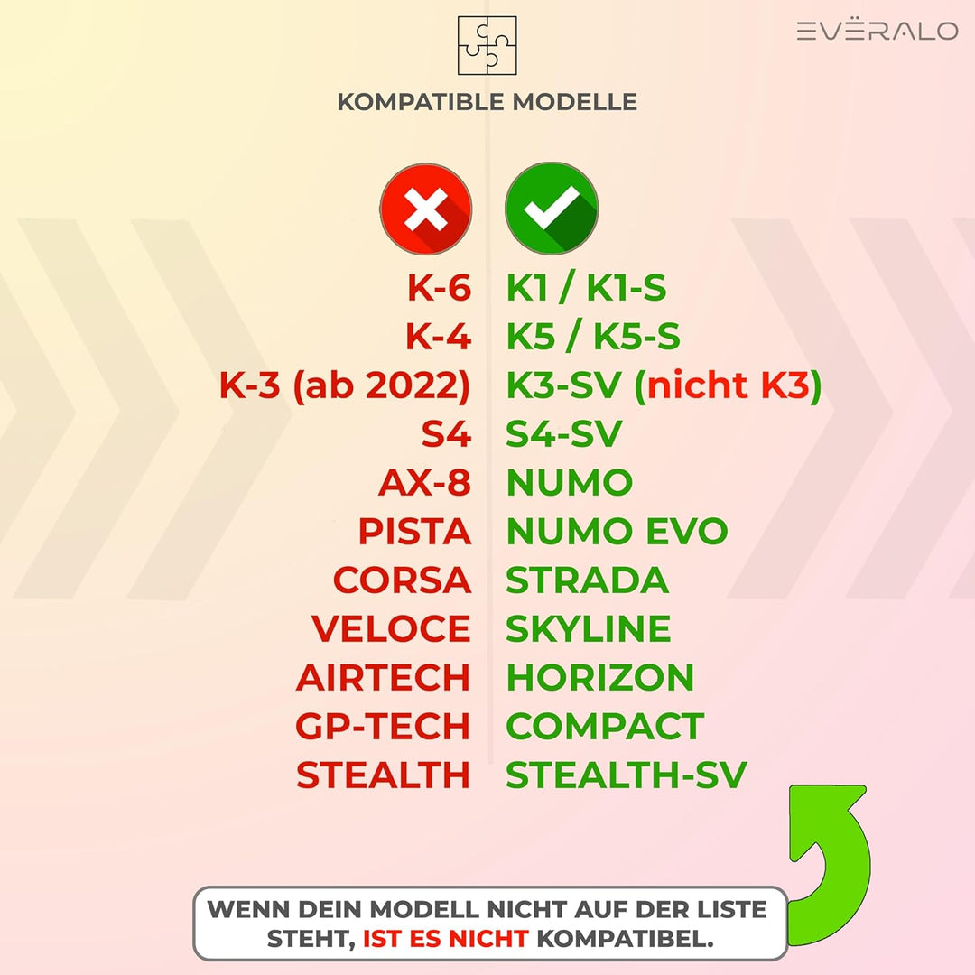 Everalo Kompatibel mit Agv K1 Visier - K3sv - K5 - K5s - K1s - S4sv - Horizon - Skyline - Strada - S