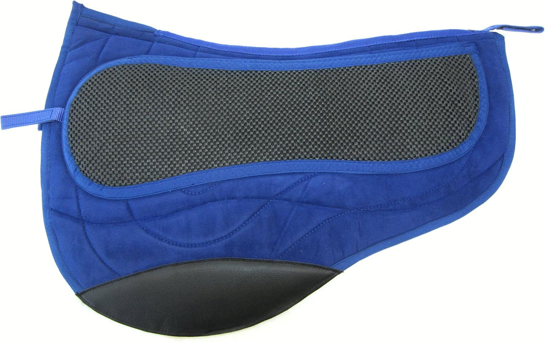 PS Pferdeartikel Kurzes Westernpad Round, Sandwichpad, 2 Kammern - Spezial Braun, Braun