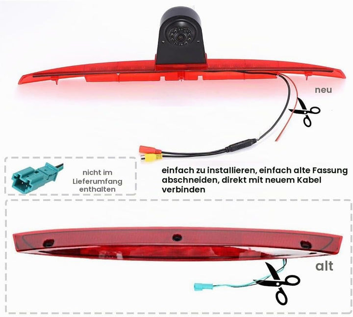 1280 * 720 Brake Bremsleuchte Auto Kamera Third roof Bremslicht Rückfahrkamera Replacement for Merce