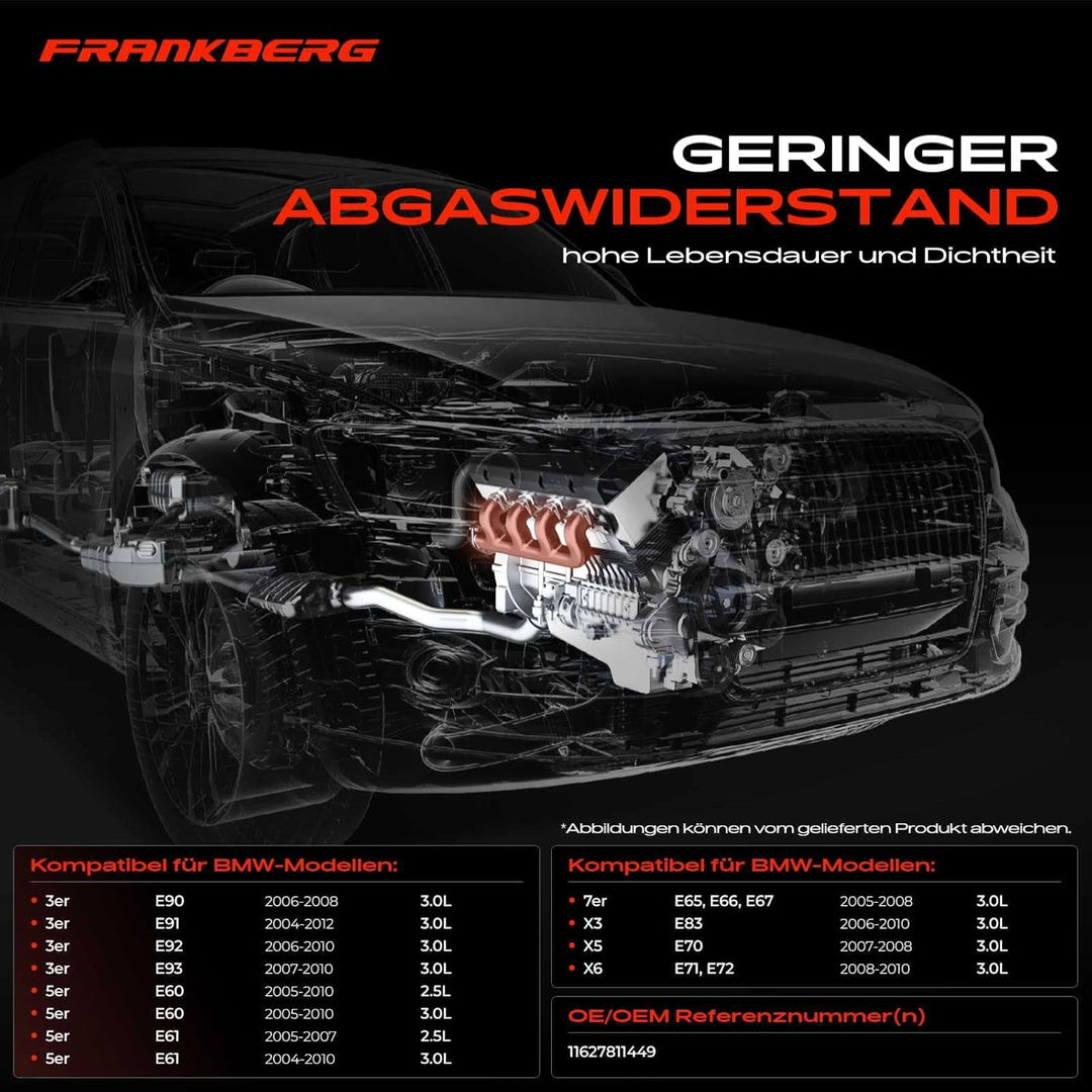 Auspuffkrümmer Krümmer für 3er E90 E91 E92 5er E60 E61 7er E66 E66 X3 E83 X5 E70 X6 E71 E72 2.5L 3.0