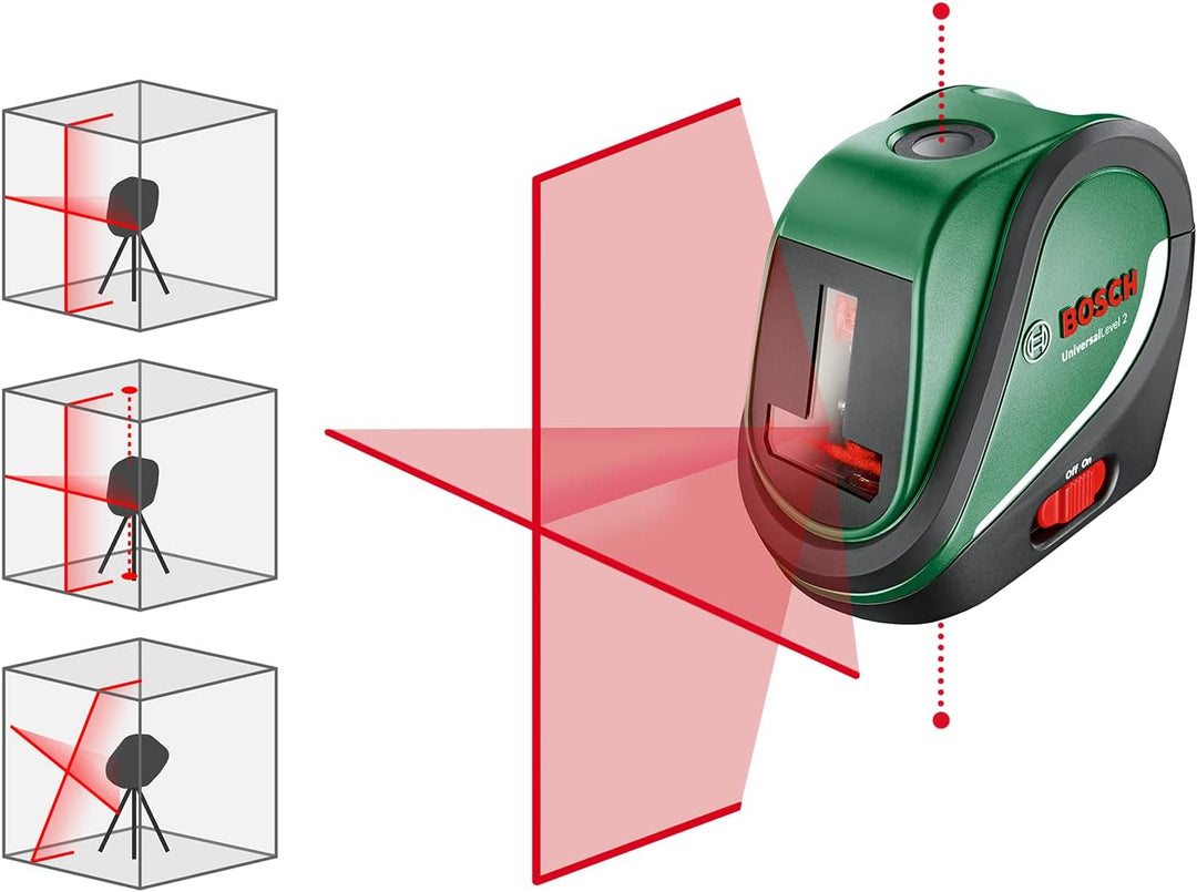 Bosch Home and Garden Bosch Kreuzlinienlaser UniversalLevel 2 (Laserkreuz inkl. integrierter Lotpunk