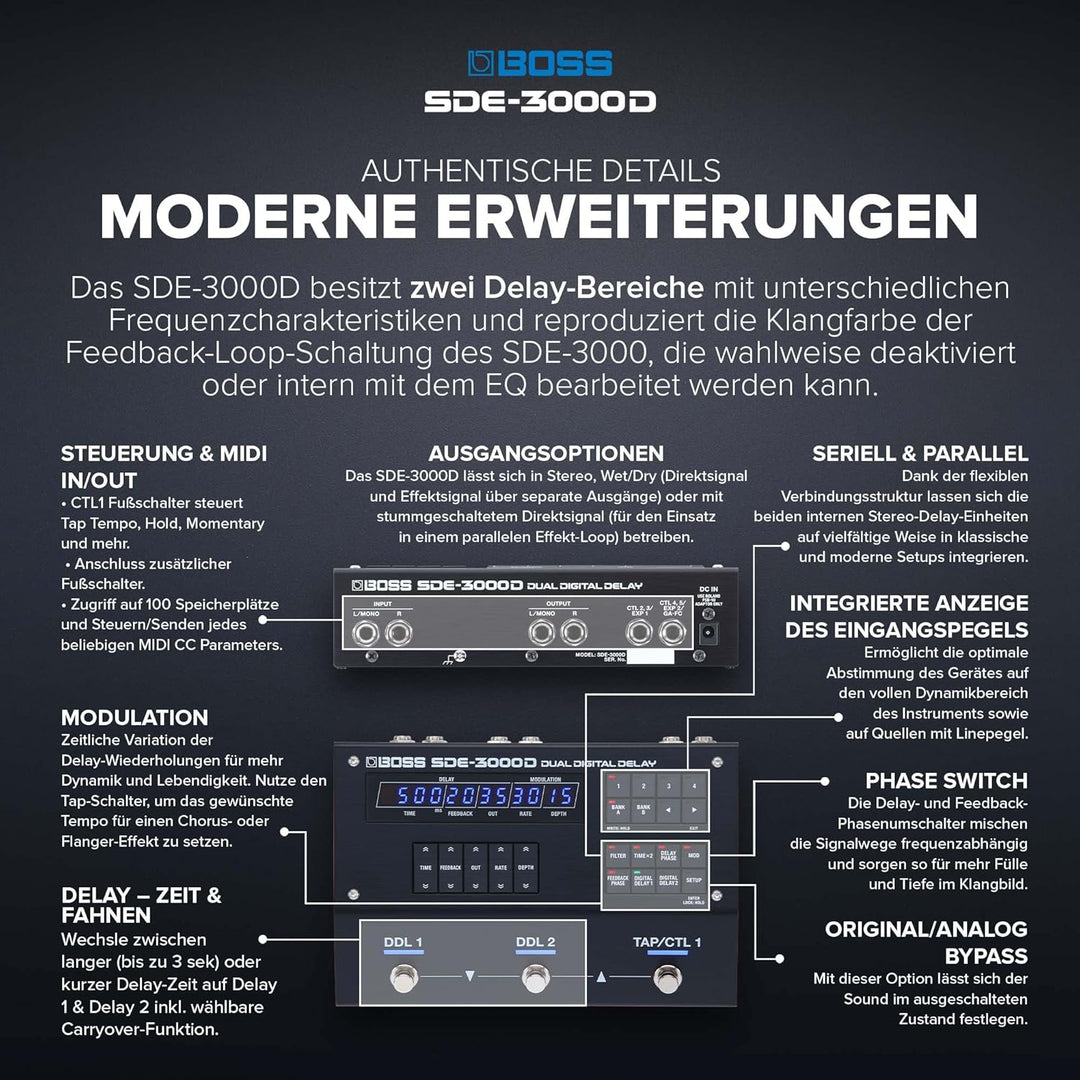 Boss SDE-3000 Dual Delay SDE-3000D, SDE-3000D