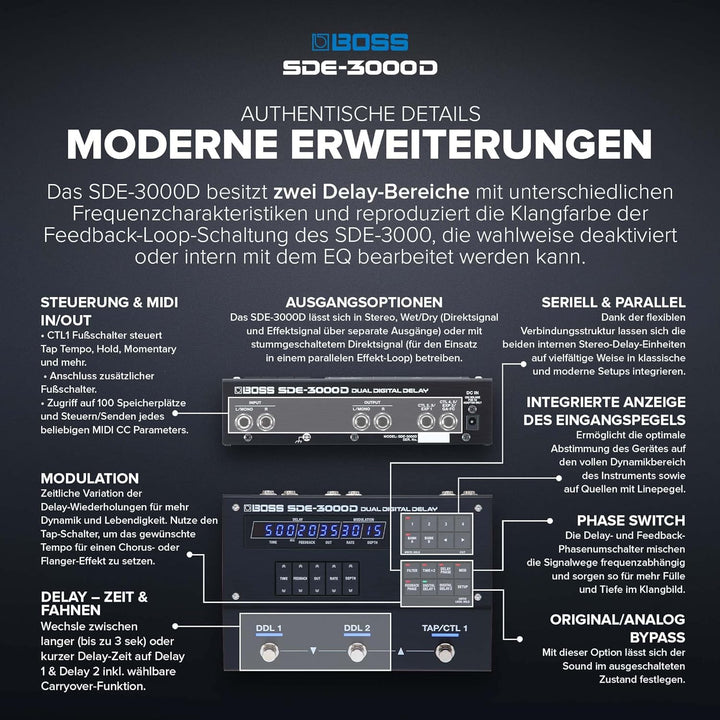 Boss SDE-3000 Dual Delay SDE-3000D, SDE-3000D