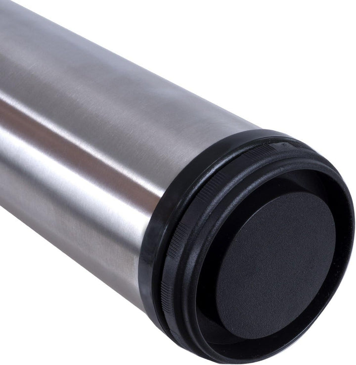 Stahlia 4 x Edelstahl Tischfuss Ø60 mm Tischbeine Möbelfuss |Höhe 1100 mm|höhenverstellbar + 30 mm|i