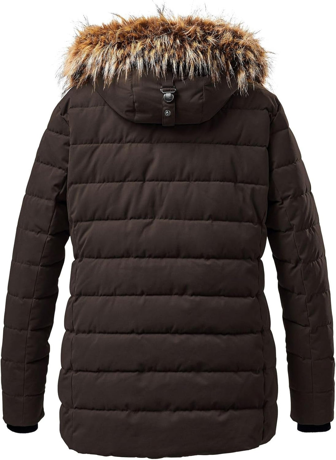 STOY Damen Wmn Quilted Jckt E Jacke In Daunenoptik Mit Abzippbarer Kapuze Steppjacke 48 Schwarz, Ste