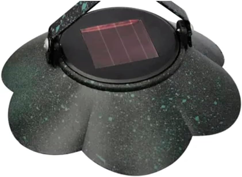 vidaXL Blumenampel Blumenständer Hängeampel Pflanzkörbe Solarleuchte Blumensäule Metall