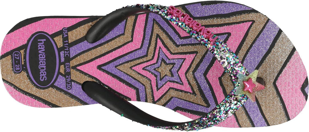 Havaianas Kids Slim Glitter TRENDY Black 27/28