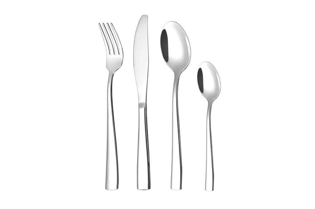 Otto Koning Leipzig, Besteck Set 8 Personen, Essbesteck Set 32 teilig, Besteck Edelstahl, Hochglanzp