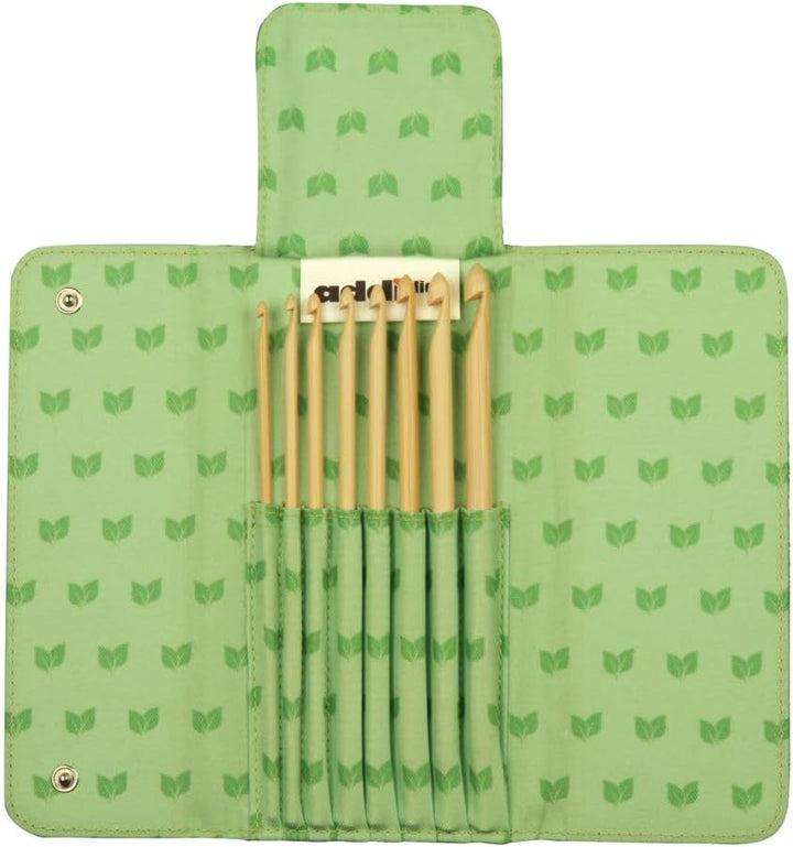 Addi Häkelnadel AddiClick Click Hook Bamboo, Bambus, Grün, 19 x 11 x 2 cm Bambushäkel, Bambushäkel