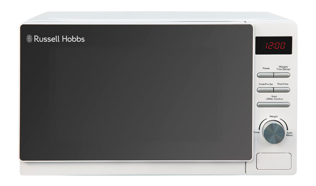 Russell Hobbs RHM2079A Digitale Solo-Mikrowelle, 20 L, 800 W, 5 Leistungsstufen, automatisches Aufta