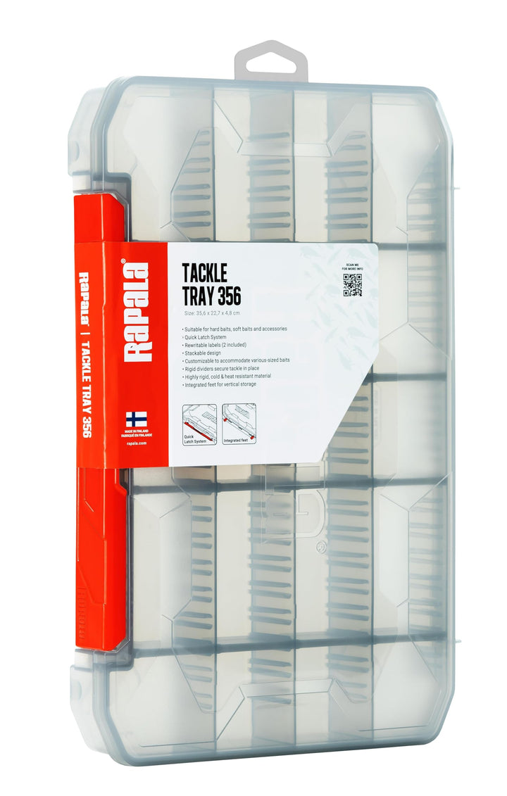 Rapala Unisex-Adult Box für Angeln 1, 35,6 x 22,7 x 4,8 cm, Schwarz
