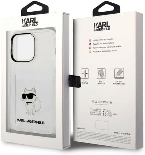 KARL LAGERFELD KLHCP14XHNCHTCT Hülle für iPhone 14 Pro Max 6,7" transparent Hard