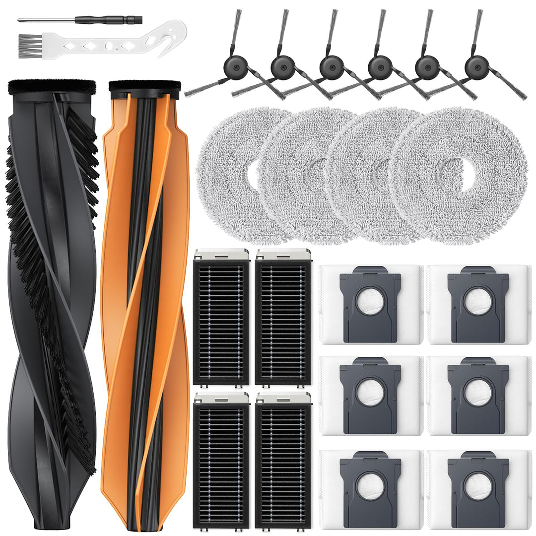 24 Stück Zubehörset für Dreame X50 Ultra Complete/L50 Pro Ultra/X50 Master/ Matrix10 Ultra Staubsaug