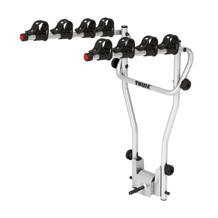 Thule Hangon Fahrradträger für 4 Fahrräder, schwarz - schwarz, 47 x 64 cm, silberfarben, 4 Fahrr&amp;