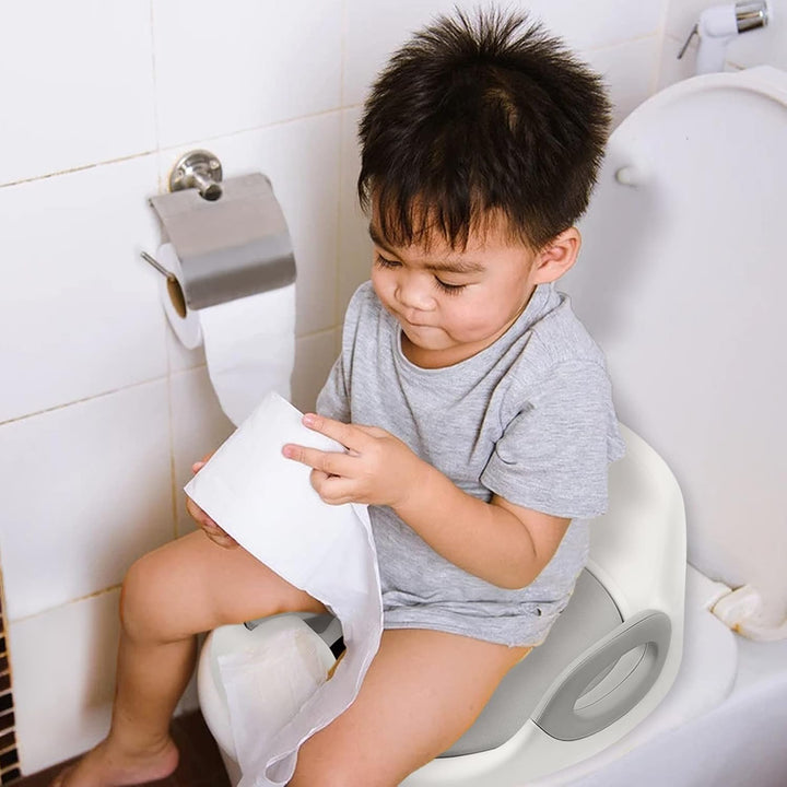 Kinder Toilettensitz WC-Sitz für Junge und Mädchen Kindertoilettensitz für Kissengriff und Rückenleh