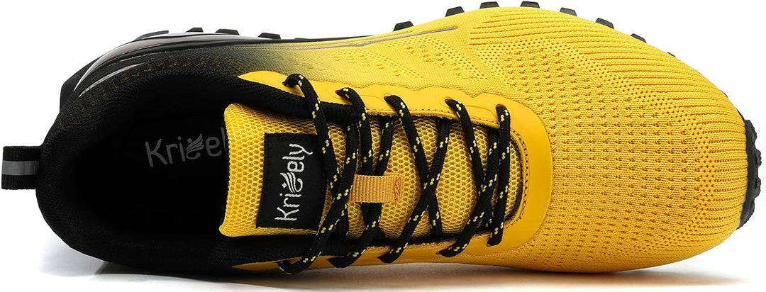 Kricely Traillaufschuhe Herren Leicht Atmungsaktiv Wanderstiefel rutschfest Laufschuhe Outdoor Fitne