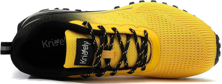 Kricely Traillaufschuhe Herren Leicht Atmungsaktiv Wanderstiefel rutschfest Laufschuhe Outdoor Fitne