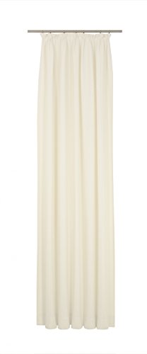 Wirth Fertigschal Felsted mit Kräuselband, Polyester, Creme, 255 x 132 cm Creme 255 x 132 cm, Creme