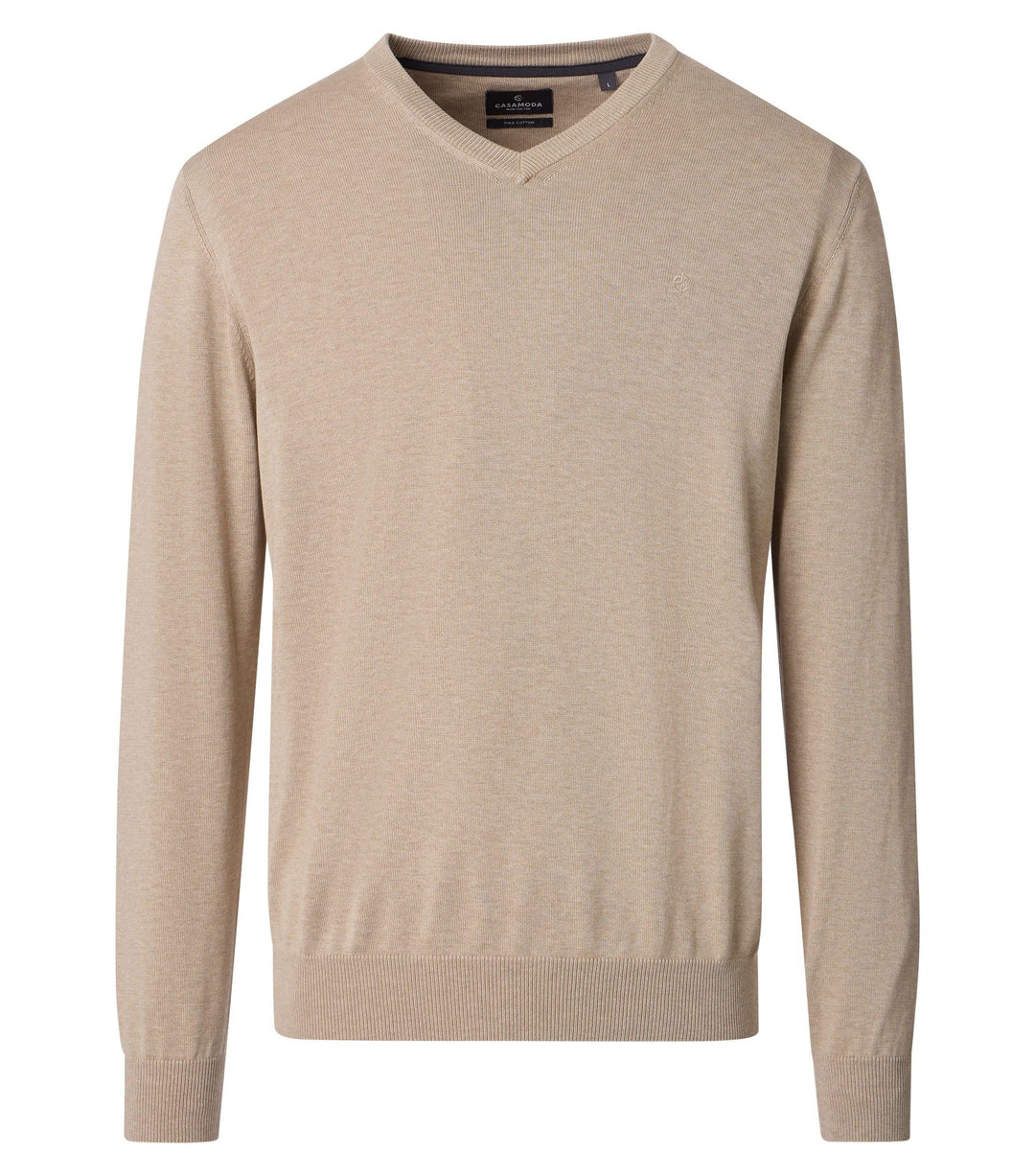 CASAMODA Herren Pullover S Beige, S Beige