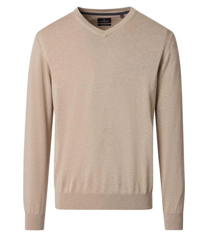 CASAMODA Herren Pullover S Beige, S Beige