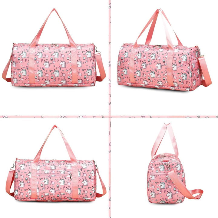 Sporttasche Kinder Reisetasche Jungen Mädchen mit Nassfach Schwimmtasche Weekender Duffle Bag Outdoo