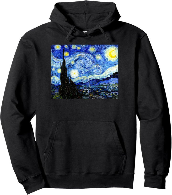 The Starry Night Van Gogh Vintage Art World Famous Painting Pullover Hoodie