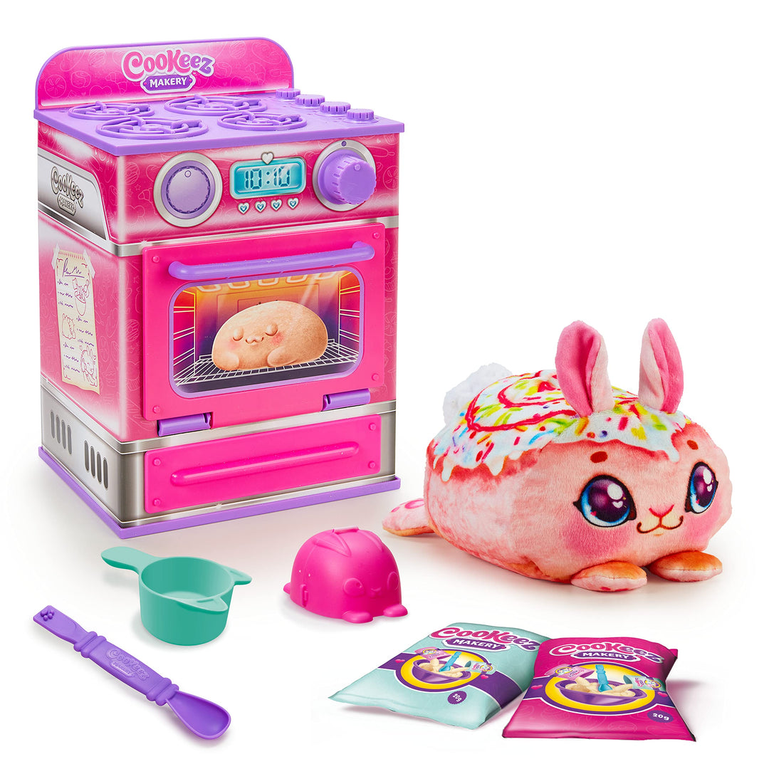 Cookeez Makery Ofen-Spielset in pink mit niedlichem Überraschungseffekt durch Verwandlung zu einen s