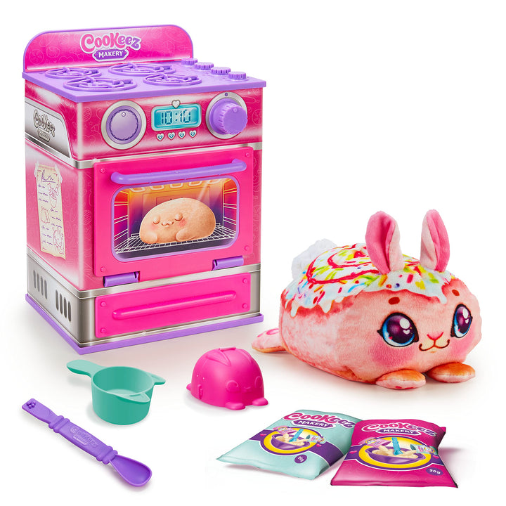 Cookeez Makery Ofen-Spielset in pink mit niedlichem Überraschungseffekt durch Verwandlung zu einen s