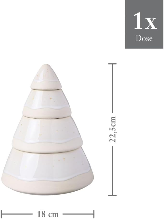 like. by Villeroy & Boch Winter Glow Gebäckdose Baum, 18 cm Ø, Gebäckdose