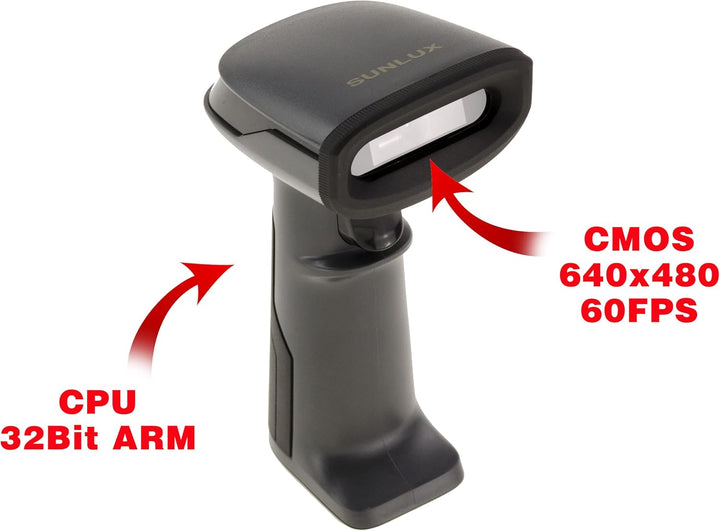 KALEA-INFORMATIQUE Handheld-Scanner für Barcodes vom Typ EAN und 2D-Codes vom Typ QR Code. Serielle