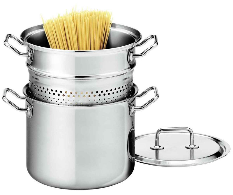 Spring 0415630622 Brigade Premium Pasta Set, Edelstahl, silber, 27,8 x 28,4 x 30,4 cm