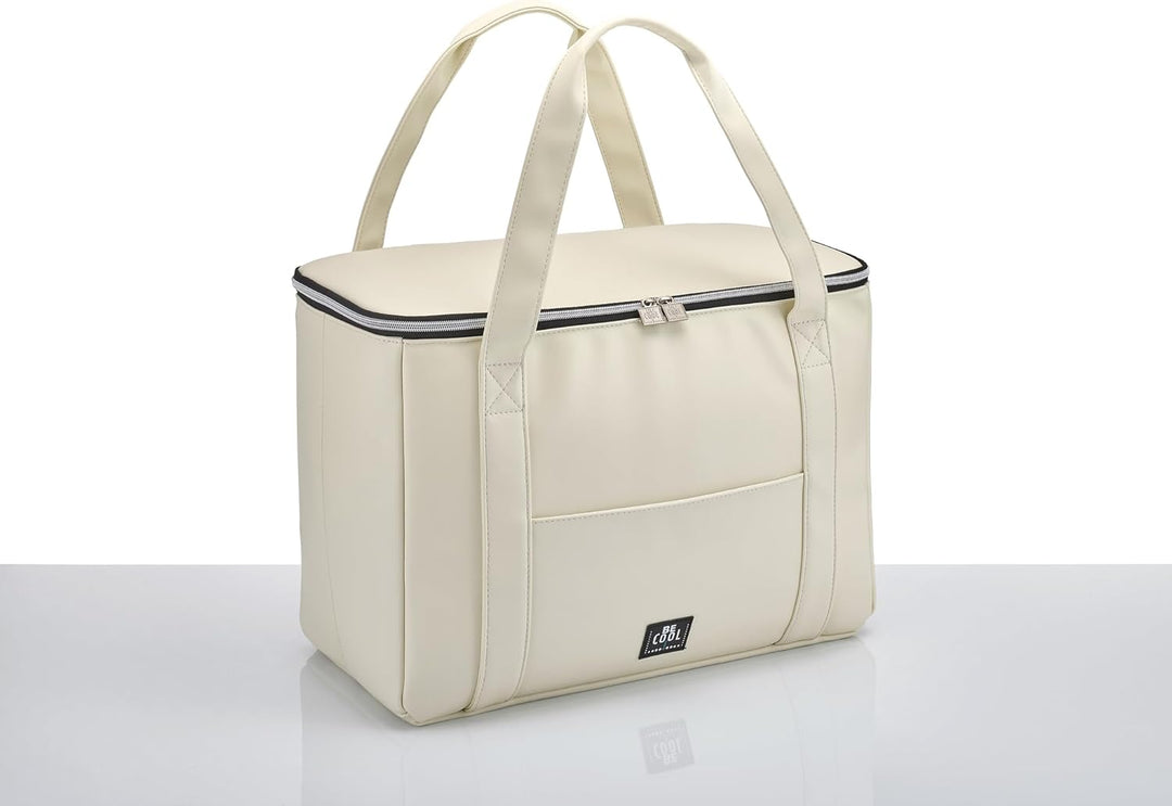 Grosse City Kühltasche L, 44 x 22 x 29cm 28 L Volumen mit Breiten Tragegriffen für Picknick, Schule,