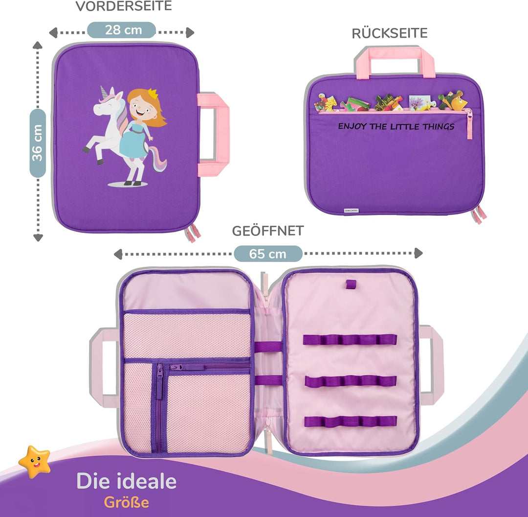 GRINSEZWERGE Tasche für Edurino & Tonie Figuren, TipToi Stift und Kinder Tablet | Sammel-Mäppchen mi