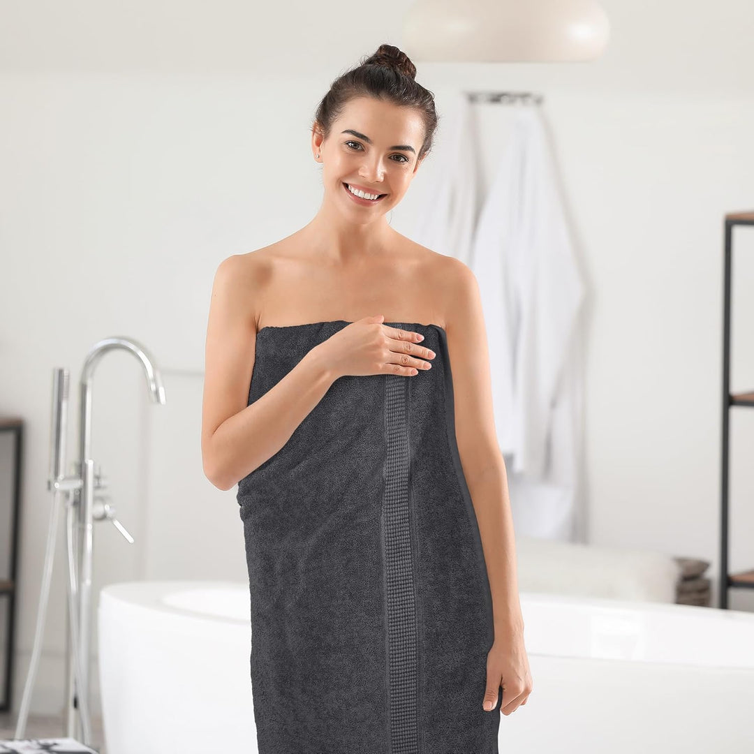 Utopia Towels - 2er Badetücher Gross aus Baumwolle mit Aufhänger, Saunatücher,Badehandtücher Gross,