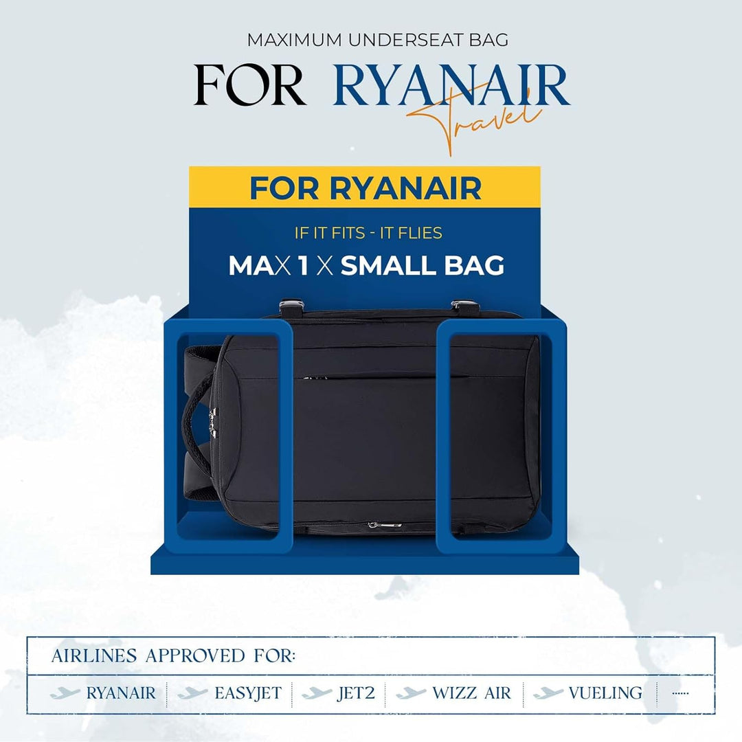 VMIKIV Handgepäck Rucksack 40x20x25 für Ryanair Rucksack Damen Wasserdicht Laptop Rucksack Herren fü