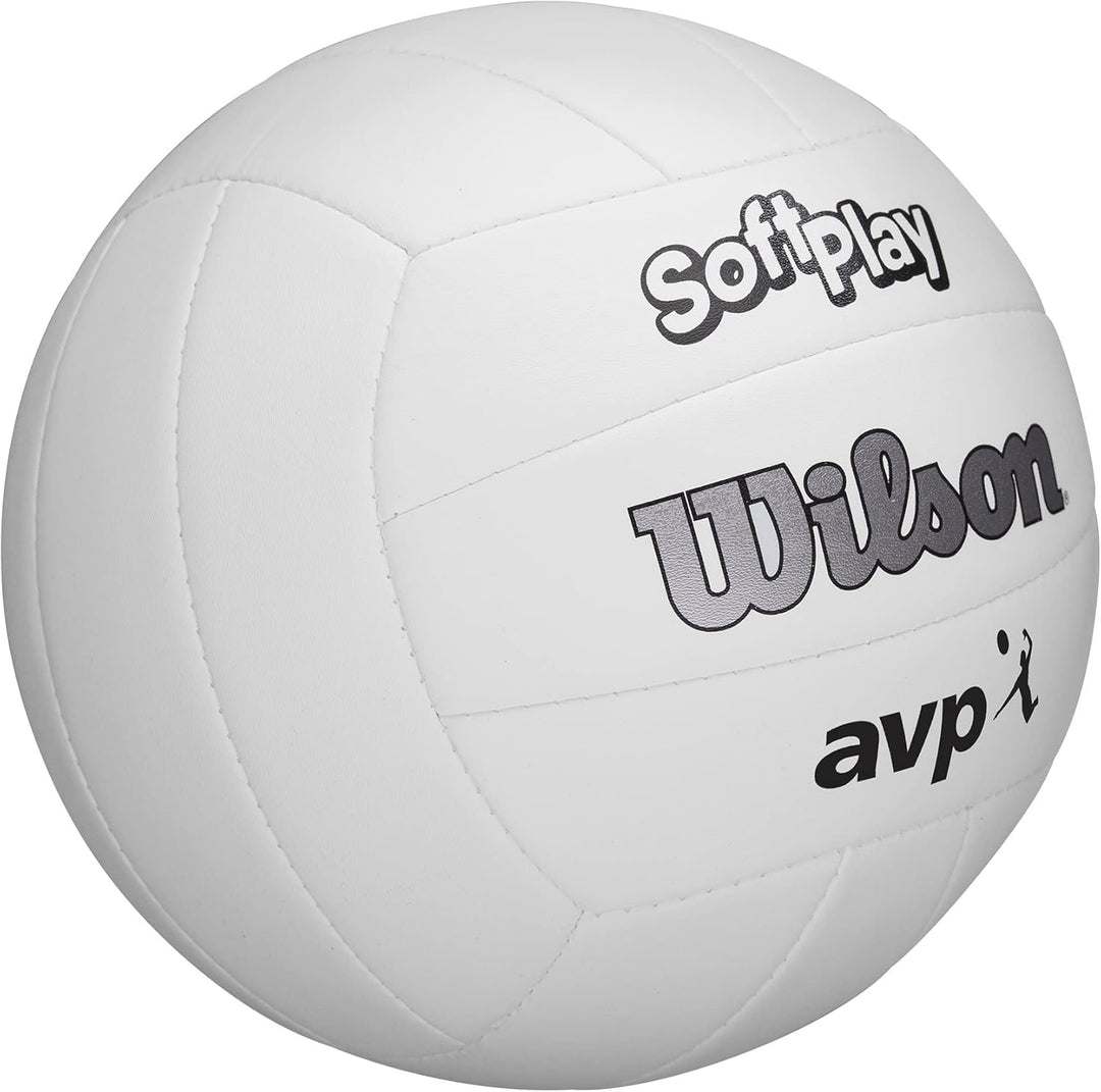 Wilson AVP Soft Play Volleyball - Official Size Weiss, Weiss/opulenter Garten