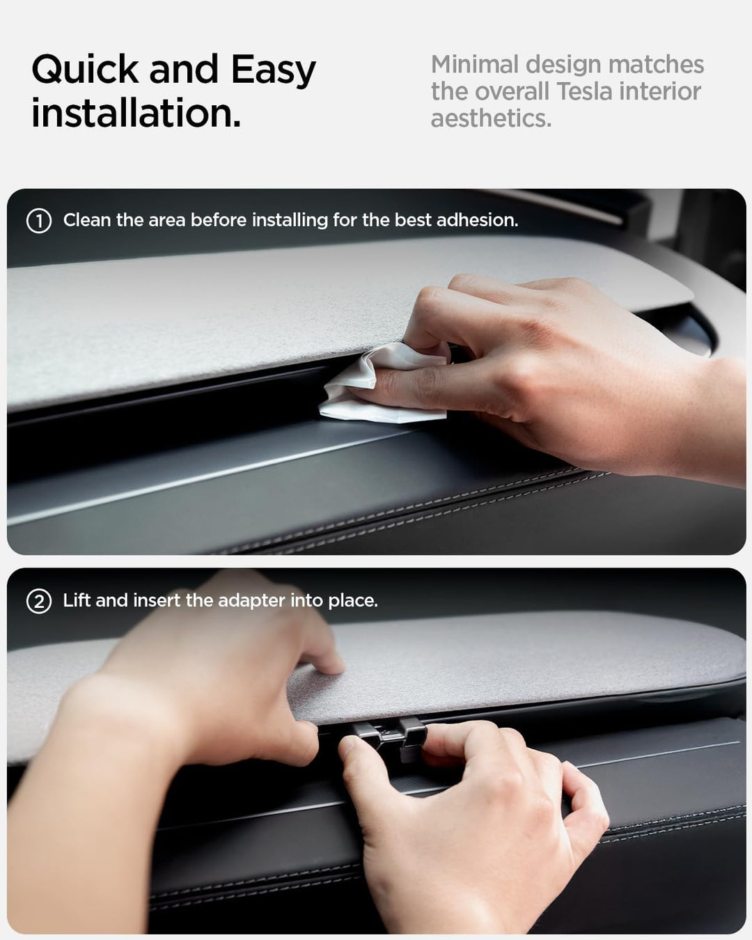 Spigen Tesla Model Y 2026 Juniper Model 3 2026 Highland Lufterfrischer Adapter【2 Stück】Lüftungsschli