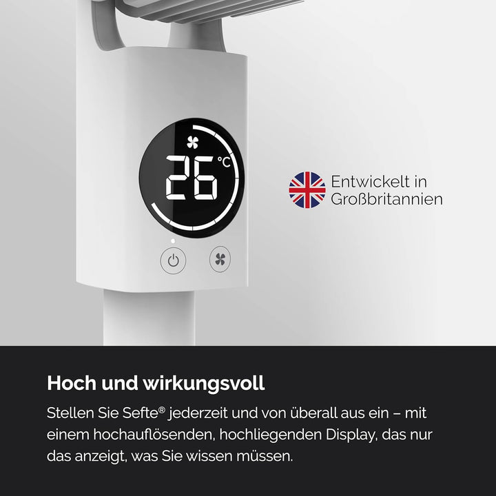 MEACO MeacoFan Sefte® Standventilator - höhenverstellbar Ventilator mit leistungsstarkem Luftstrom -