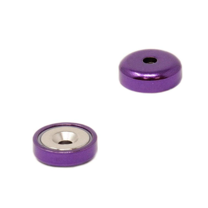 Lila Ein Typ Neodym Pot Magnet Für Kunst, Handwerk, Modellherstellung - 16mm Durchmesserpackung von