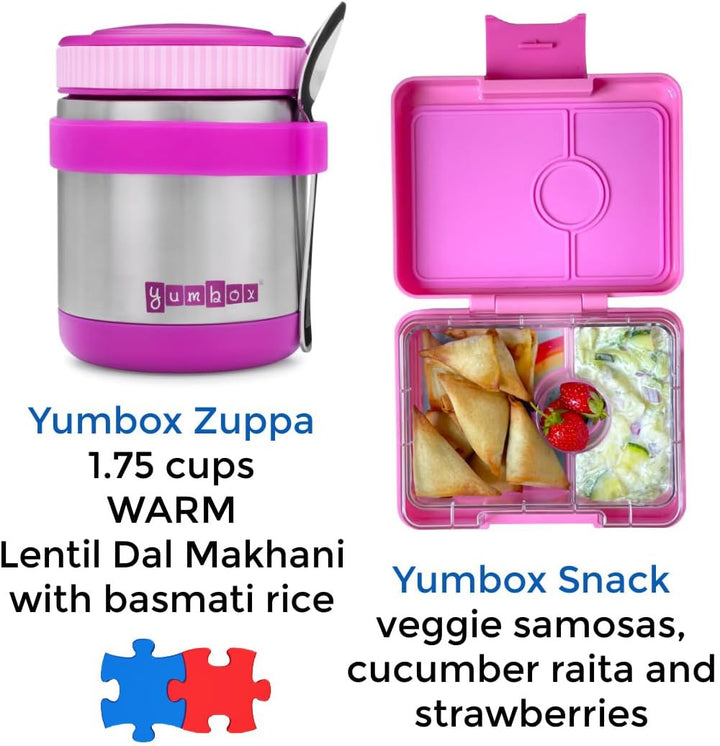 Yumbox Zuppa Thermobehälter Set, 420ml inkl. Löffel - Edelstahl Isolierbehälter, Speisebehälter für