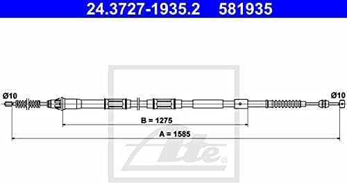 ATE 24372719352 Seilzug, Feststellbremse