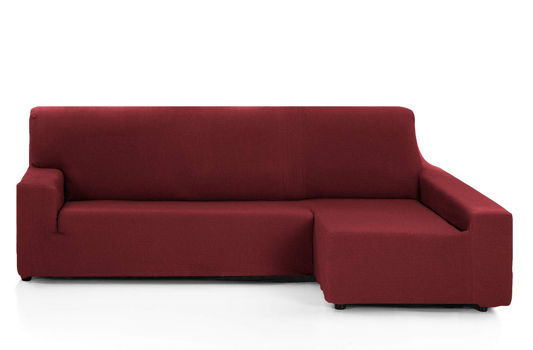 Schutzhülle Sofa elastisch Tunez Martina Home Chaisse Longue Brazo Derecho burgunderrot langer recht