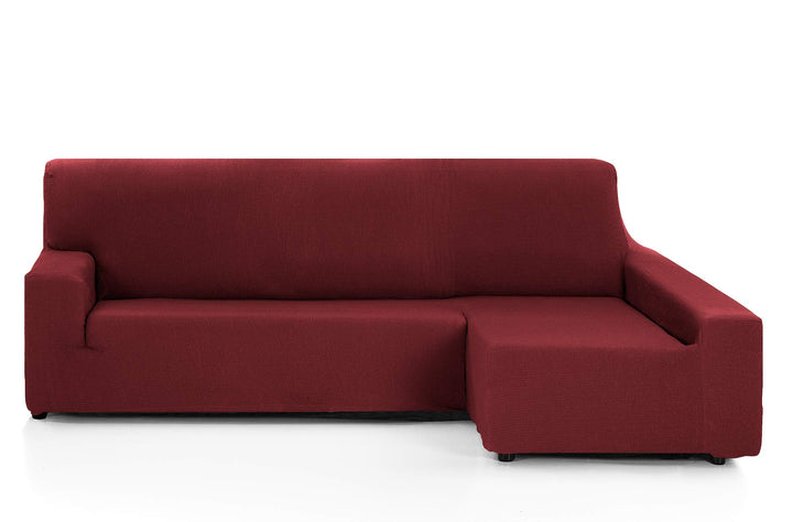 Schutzhülle Sofa elastisch Tunez Martina Home Chaisse Longue Brazo Derecho burgunderrot langer recht